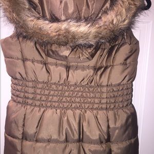 DONATING! NY & COPuffer vest with removable  hood
